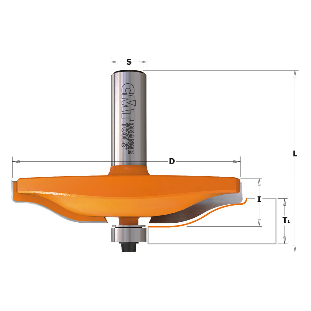 Horizontal Raised Panel Router Bit