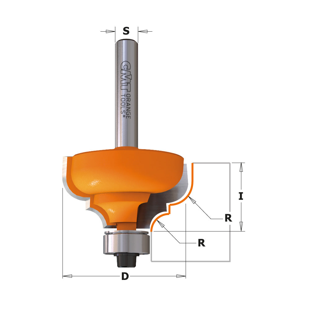 Classical Ogee Router Bit | 1/2" Shank
