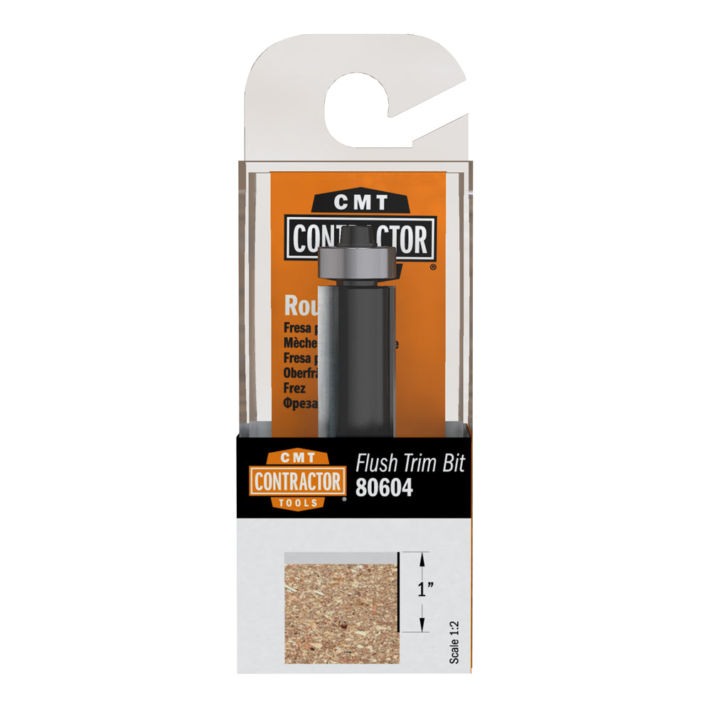 Contractor Flush Trim Router Bit | 1/2" Diameter