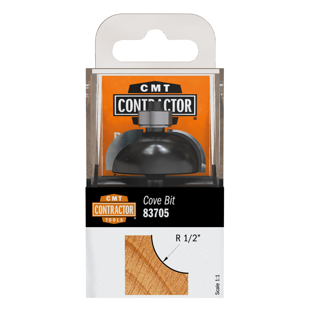 Contractor Cove Router Bit | 1/4" Shank