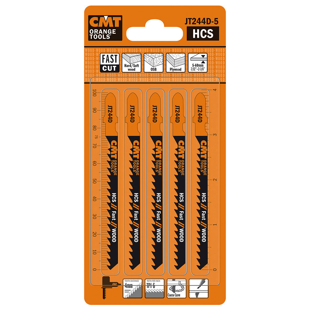 Jig Saw Blades Wood/Course Curve | 5ct