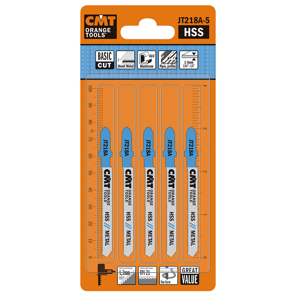 Jig Saw Blades Metal/Fine Curve | 5ct