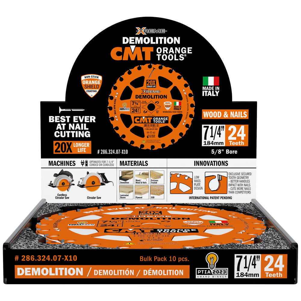 Carbide Tipped Xtreme Demolition Blade | 7-1/4" 24Tooth