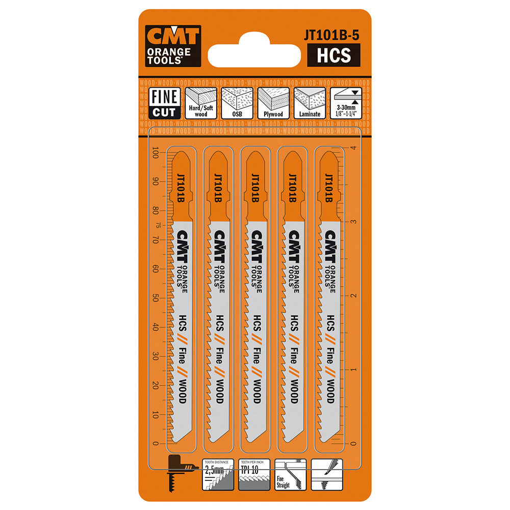 Jig Saw Blades Wood/Fine Straight | 5ct