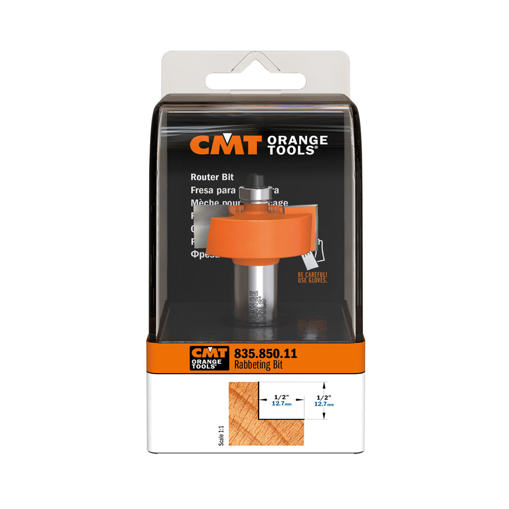 Rabbeting Router Bit with Bearing