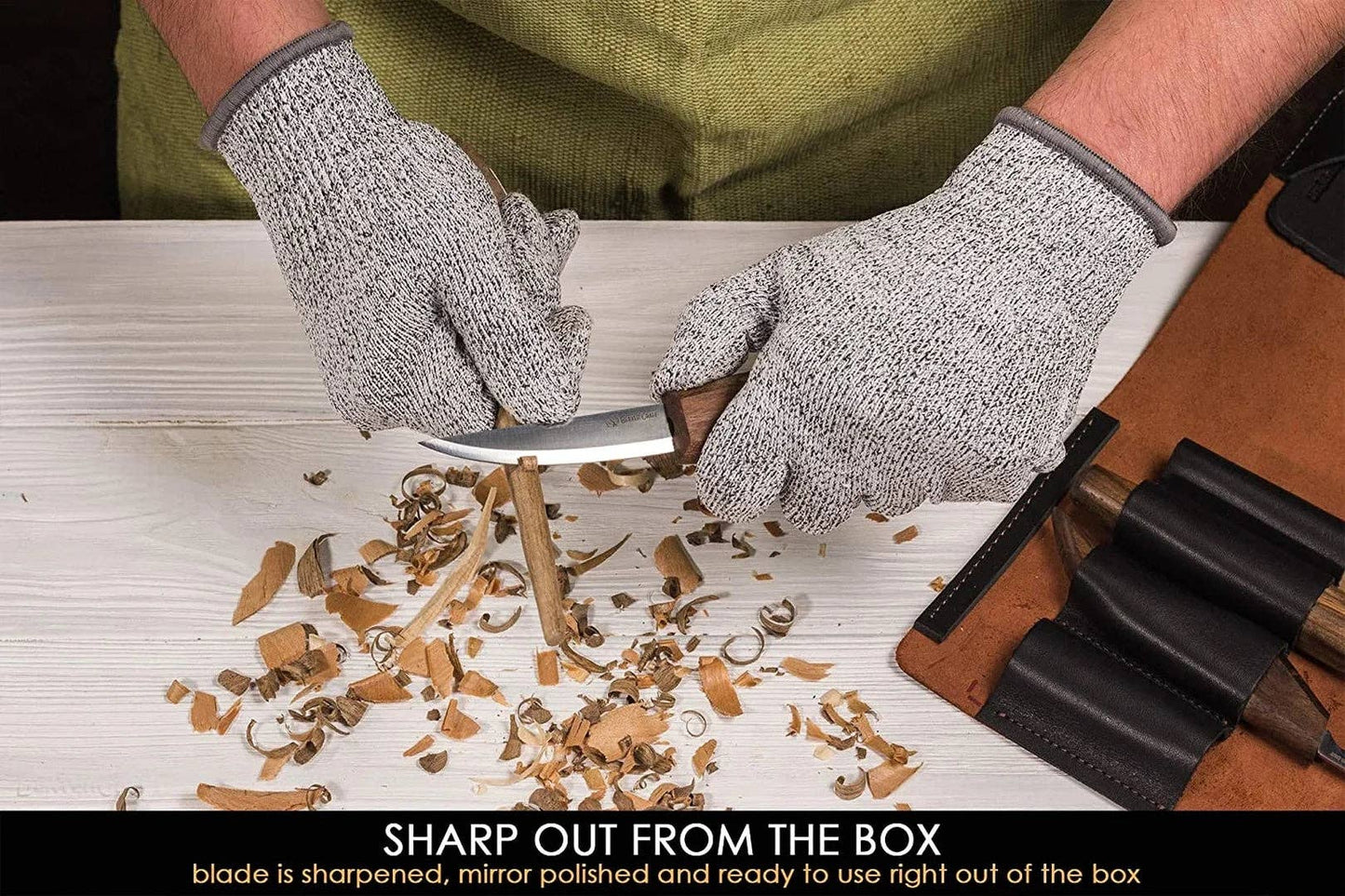 Deluxe Spoon Carving Set With Walnut Handles