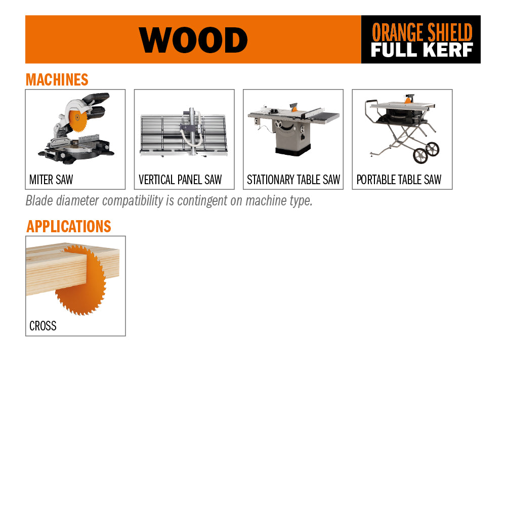 Industrial Chrome Coated Circular Saw Blade | 10" 60 Tooth