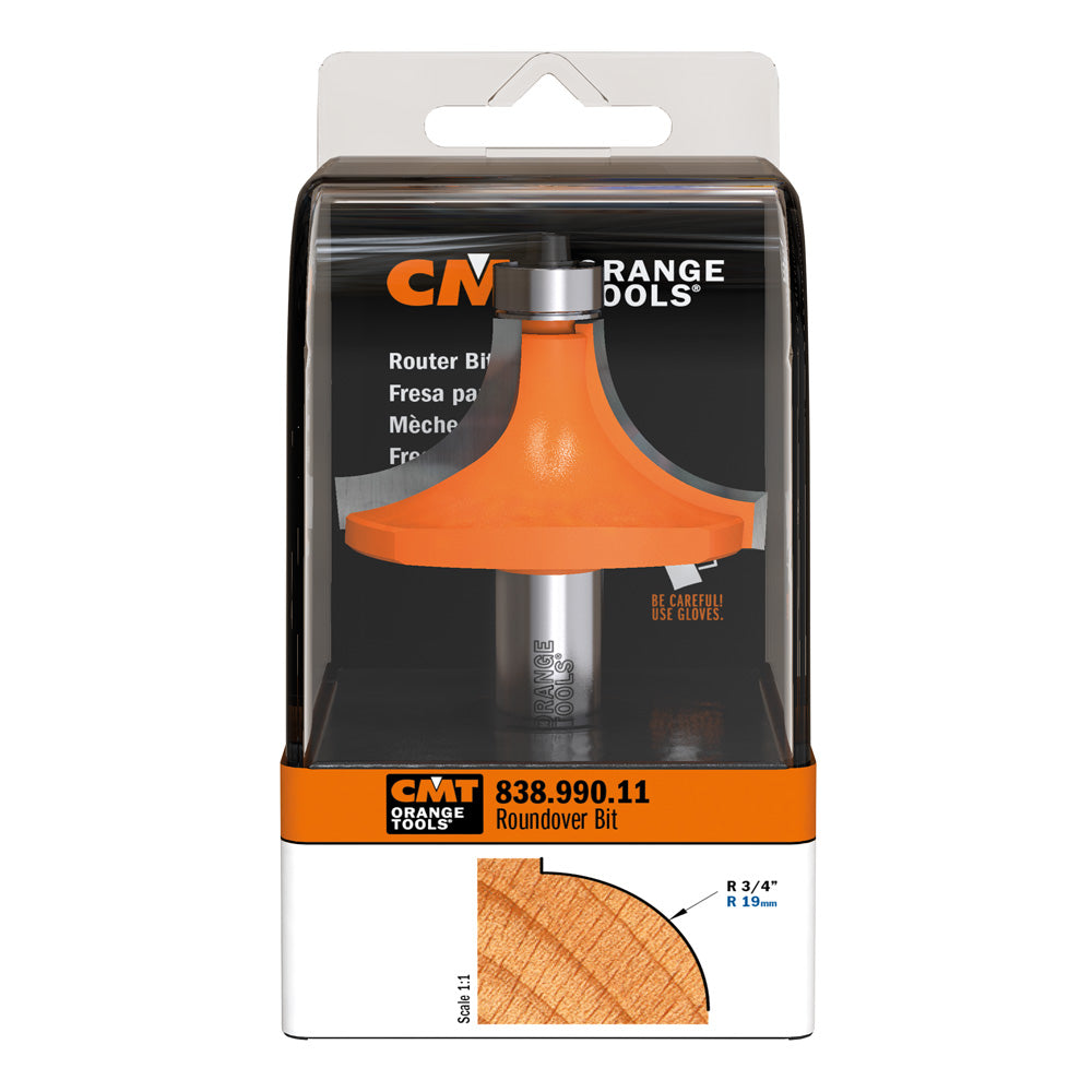 Roundover Router Bit | 1/2" Shank