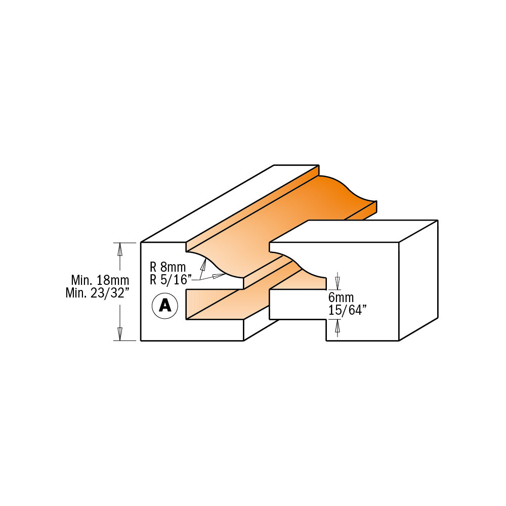 Rail & Stile Router Set | 1/2" Shank
