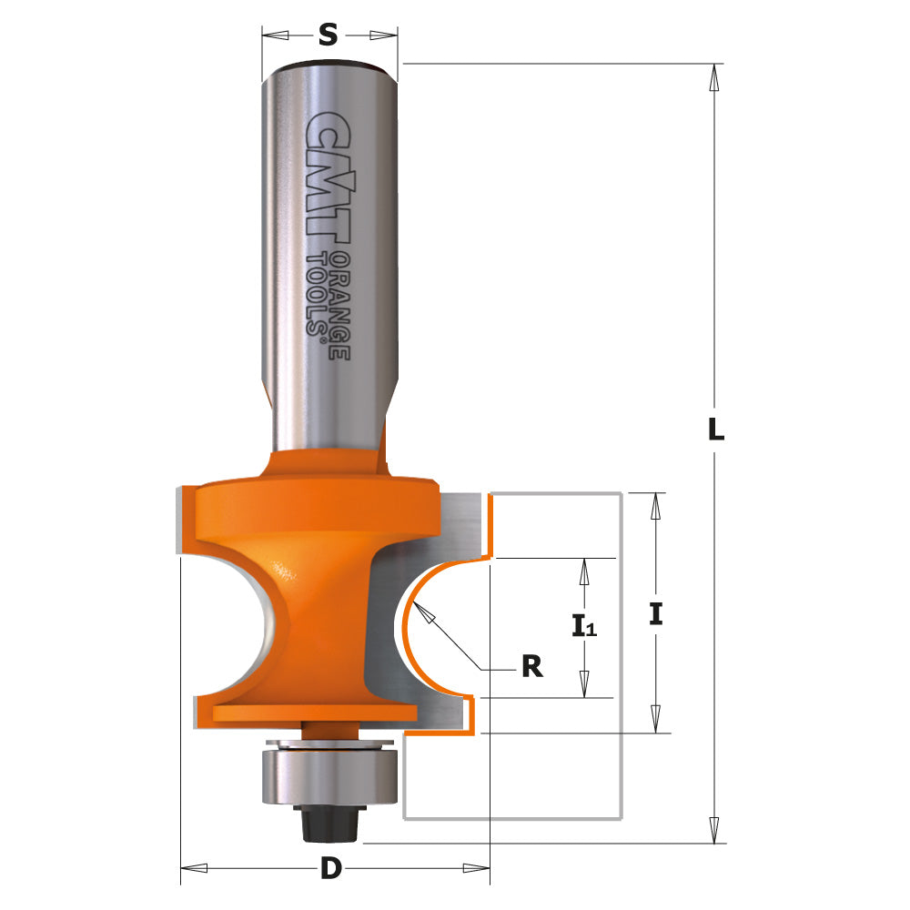 Corner Beading Router Bit | 1/2" Shank