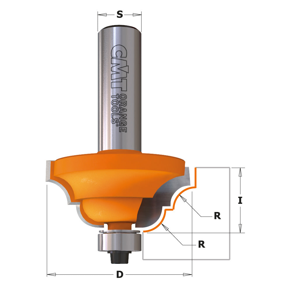 Classical Roman Ogee Router BIts | 1/4" Shank