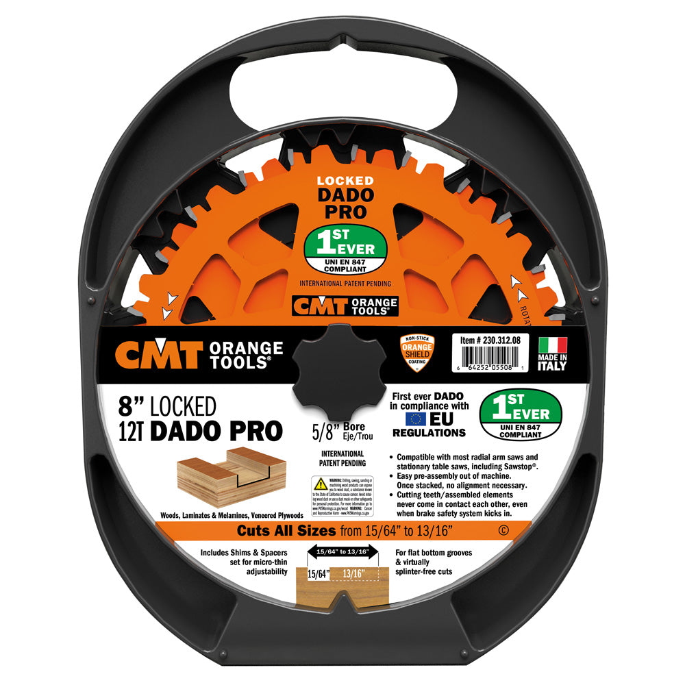 Locked Dado Pro Blade Set | 8"