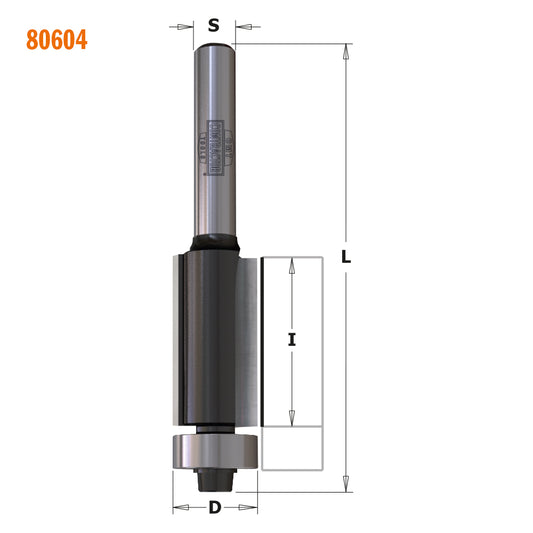 Contractor Flush Trim Router Bit | 1/2" Diameter