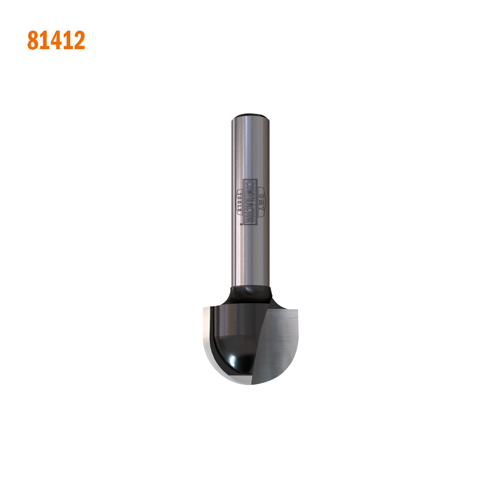 Contractor Round Nose Router Bit | 1/4" Shank
