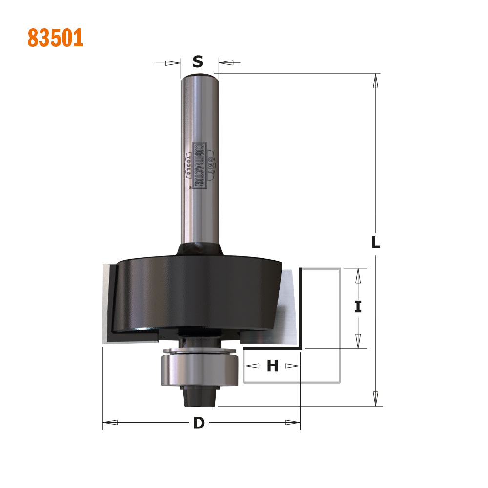 Contractor Rabbeting Bit | 1-1/4" Diameter