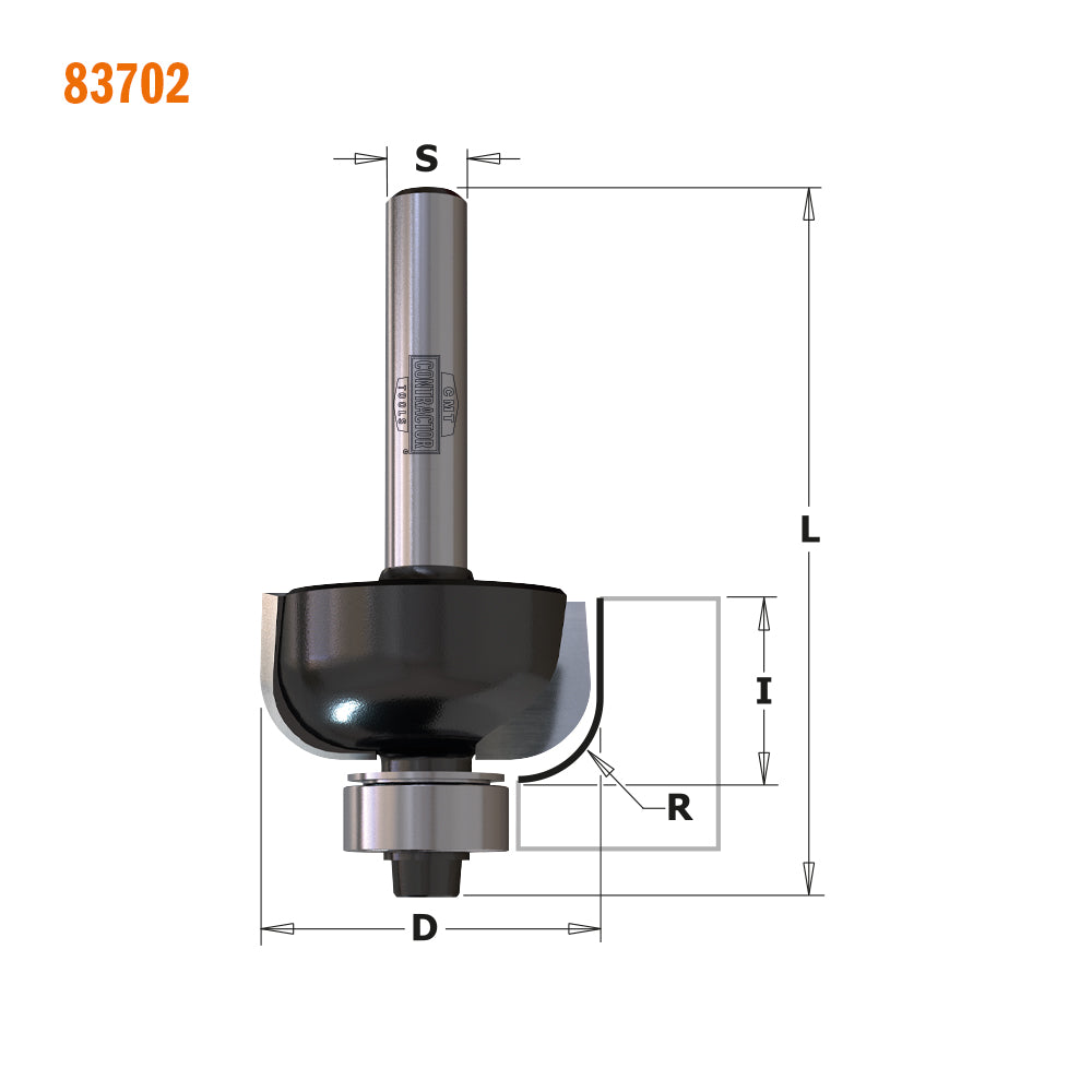 Contractor Cove Router Bit | 1/4" Shank
