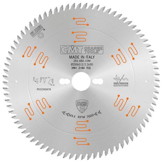 Saw Blade for Single-Sided Laminate & Melamine | 10" 80 Tooth
