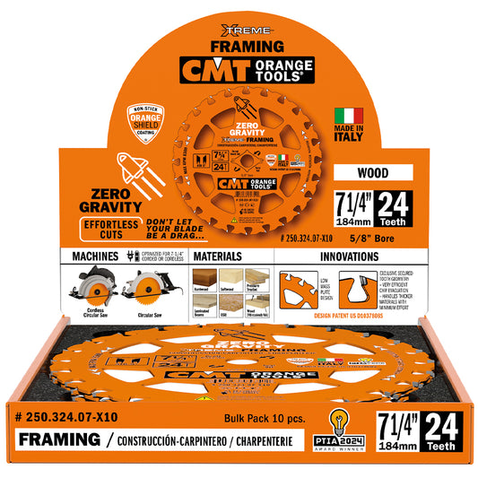 Zero Gravity Extreme Framing Blade | 7-1/4" 24 Tooth