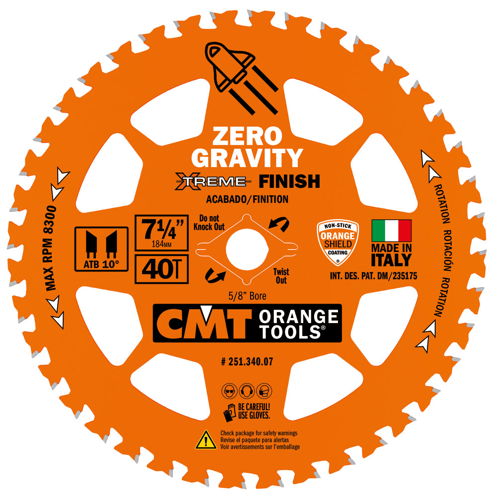 Zero Gravity Extreme Framing Blade | 7-1/4" 40 Tooth