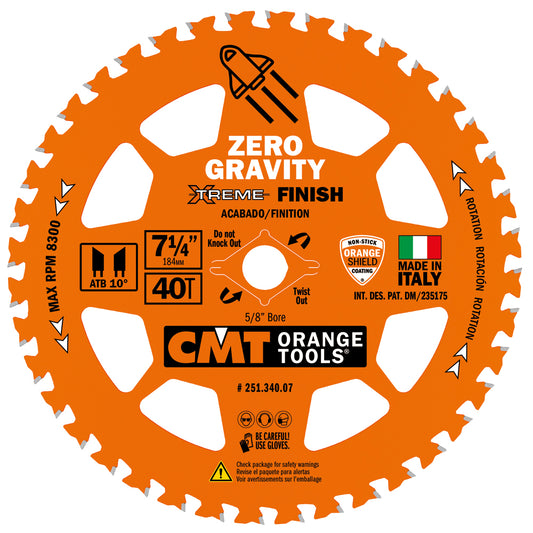 Zero Gravity Extreme Framing Blade | 7-1/4" 40 Tooth