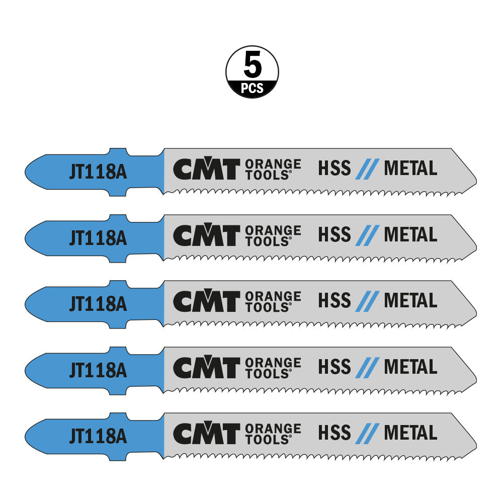 Jig Saw Blades Metal/Fine Straight | 5ct