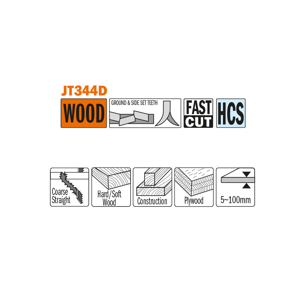 Jig Saw Blades Wood/Course Straight | 5ct