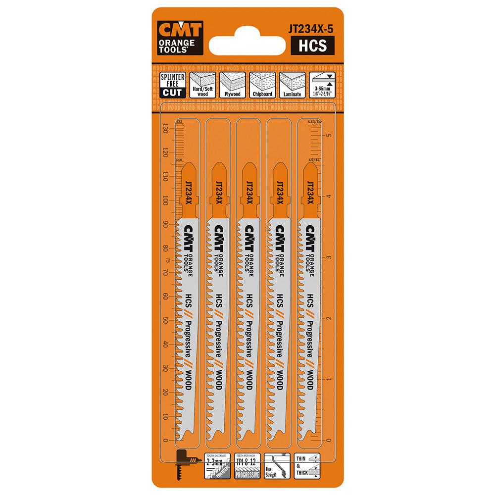 Jig Saw Blades Wood/Thin & Thick | 5ct