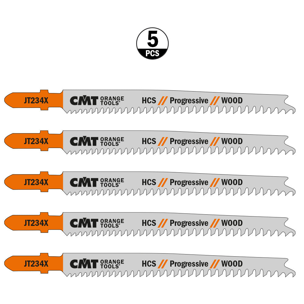 Jig Saw Blades Wood/Thin & Thick | 5ct