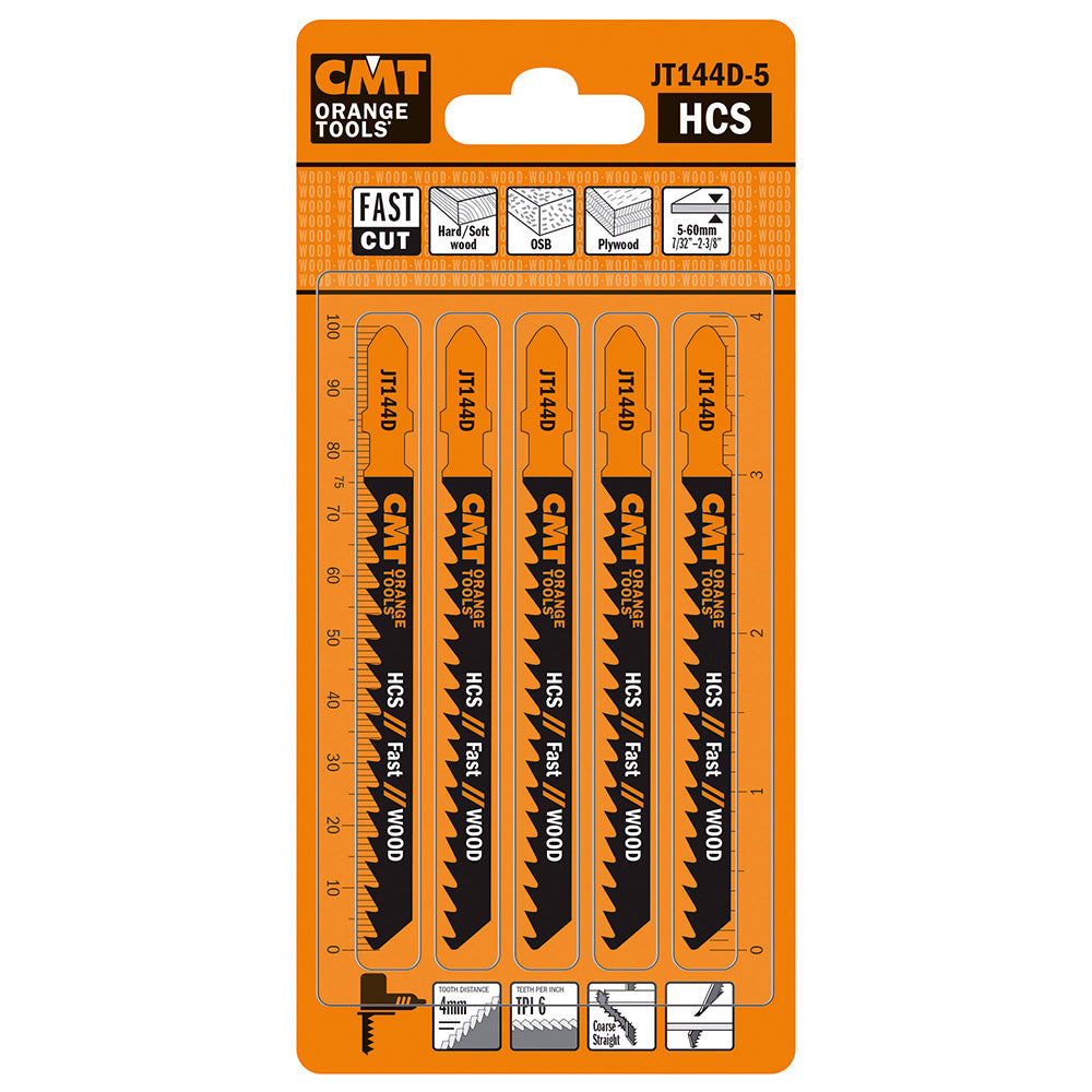 Jig Saw Blades Wood/Course Straight | 5ct