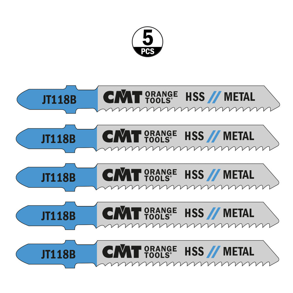 Jig Saw Blades Metal/Fine Straight | 5ct