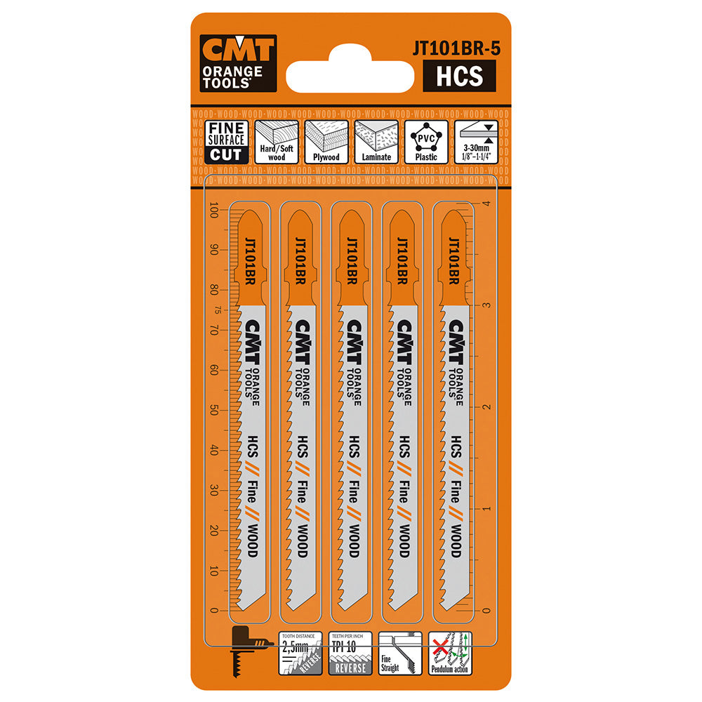 Jig Saw Blades Wood/Fine Straight | 5ct