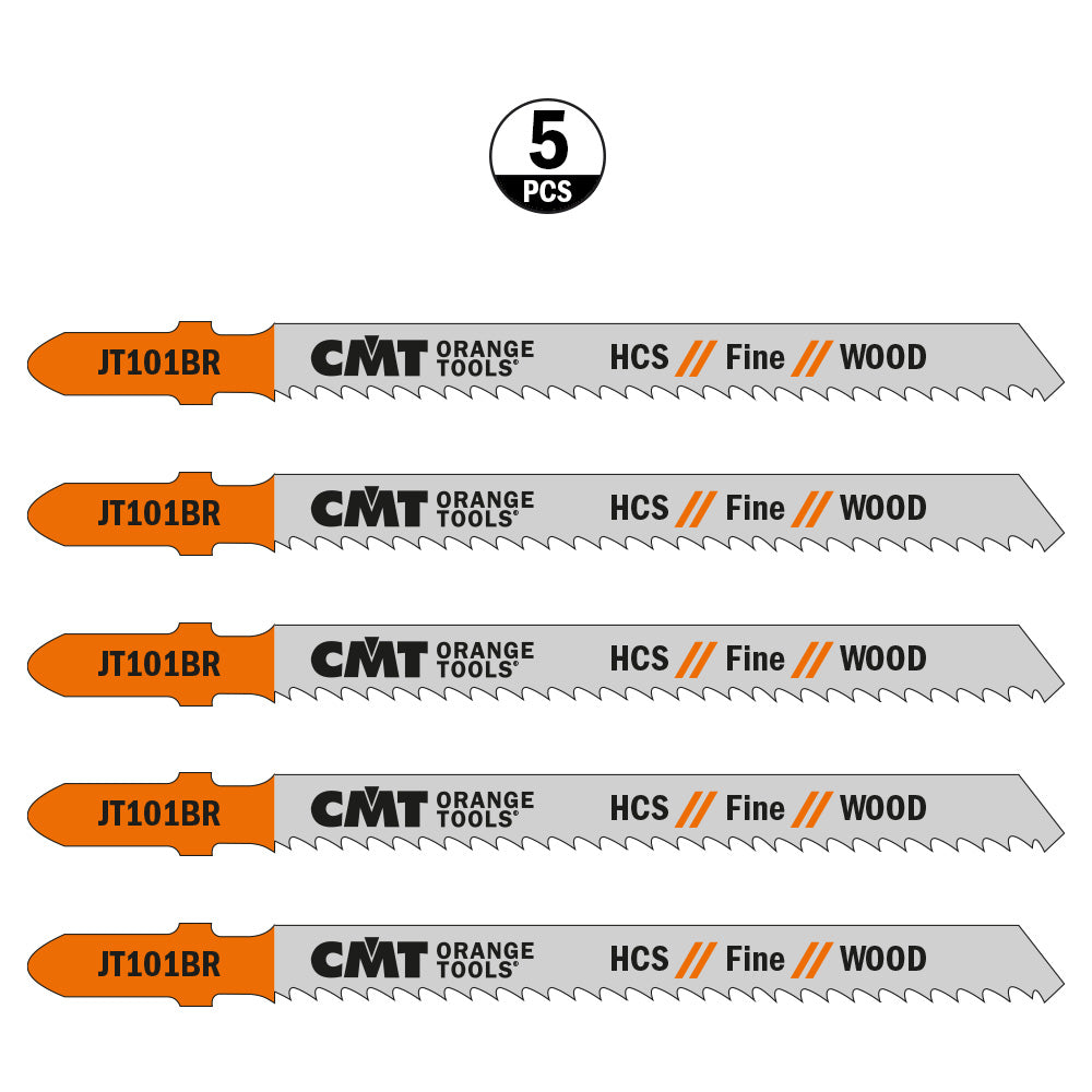 Jig Saw Blades Wood/Fine Straight | 5ct