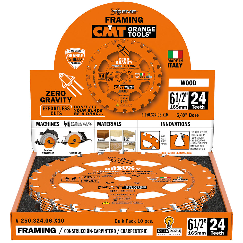Zero Gravity Extreme Framing Blade | 6-1/2" 24 Tooth
