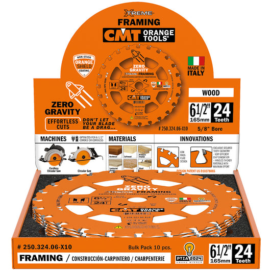 Zero Gravity Extreme Framing Blade | 6-1/2" 24 Tooth