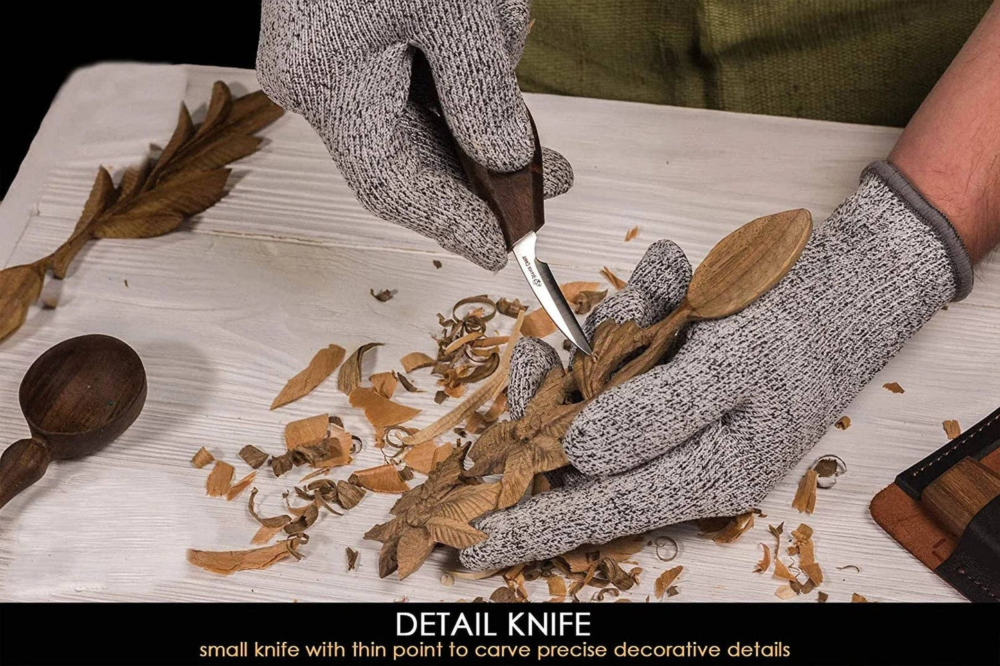Deluxe Spoon Carving Set With Walnut Handles