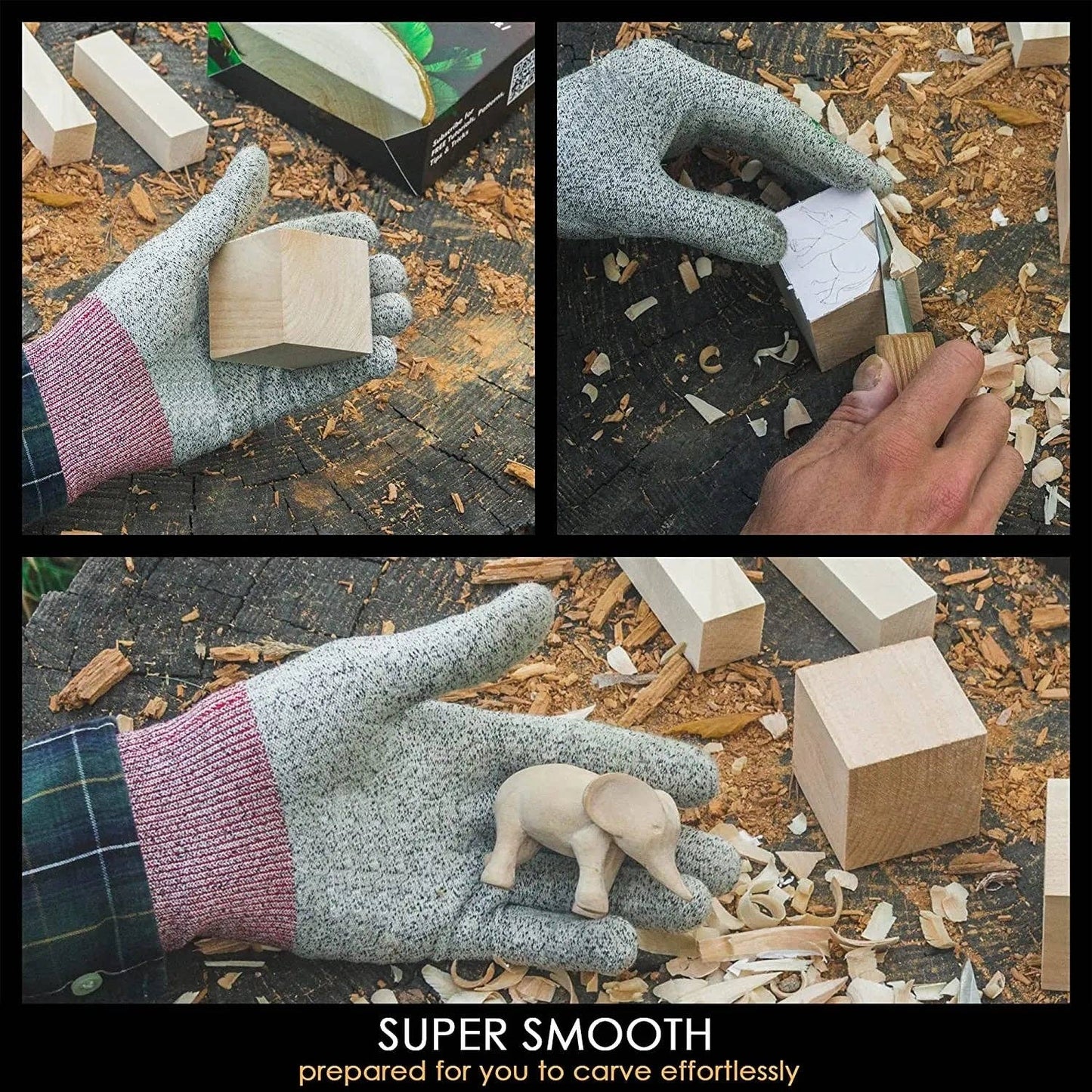 Set of Basswood Carving Blocks 18pcs