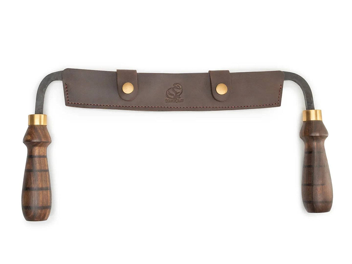 DK4S – Hand-Forged Drawknife with Leather Sheath