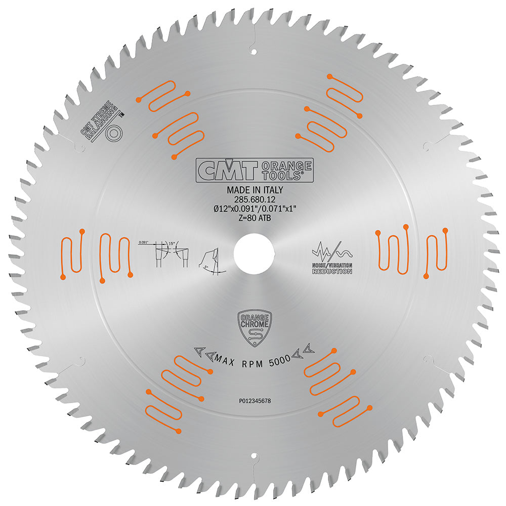 Fine Finishing Sliding Compound Saw Blade | 12"