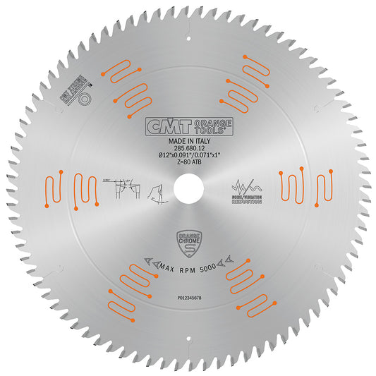 Fine Finishing Sliding Compound Saw Blade | 12"