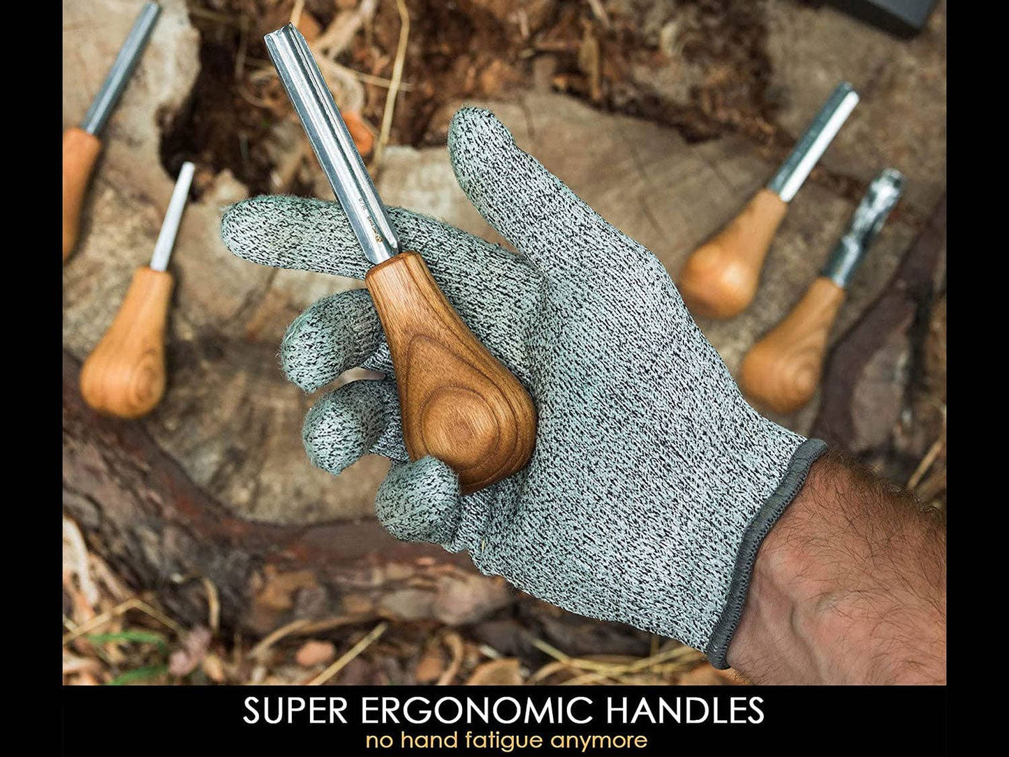 Woodcarving Set With Palm Chisels