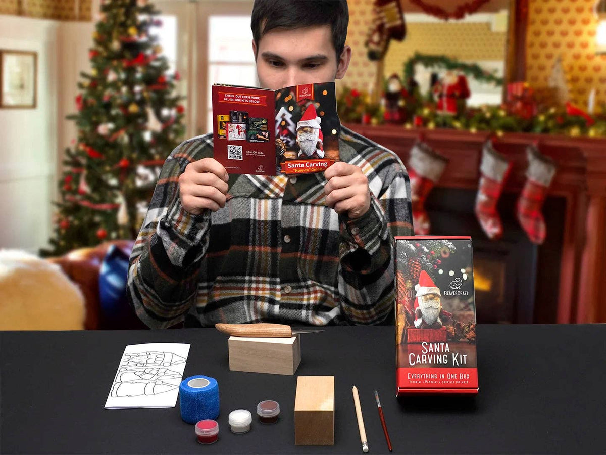 DIY06 - Santa Carving Kit - Complete Starter Whittling Kit