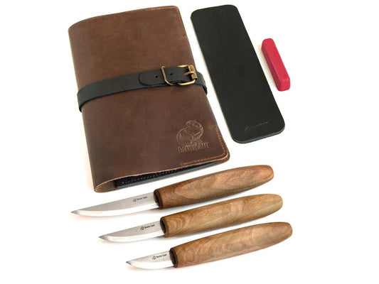 Premium Whittling Set With Walnut Handles