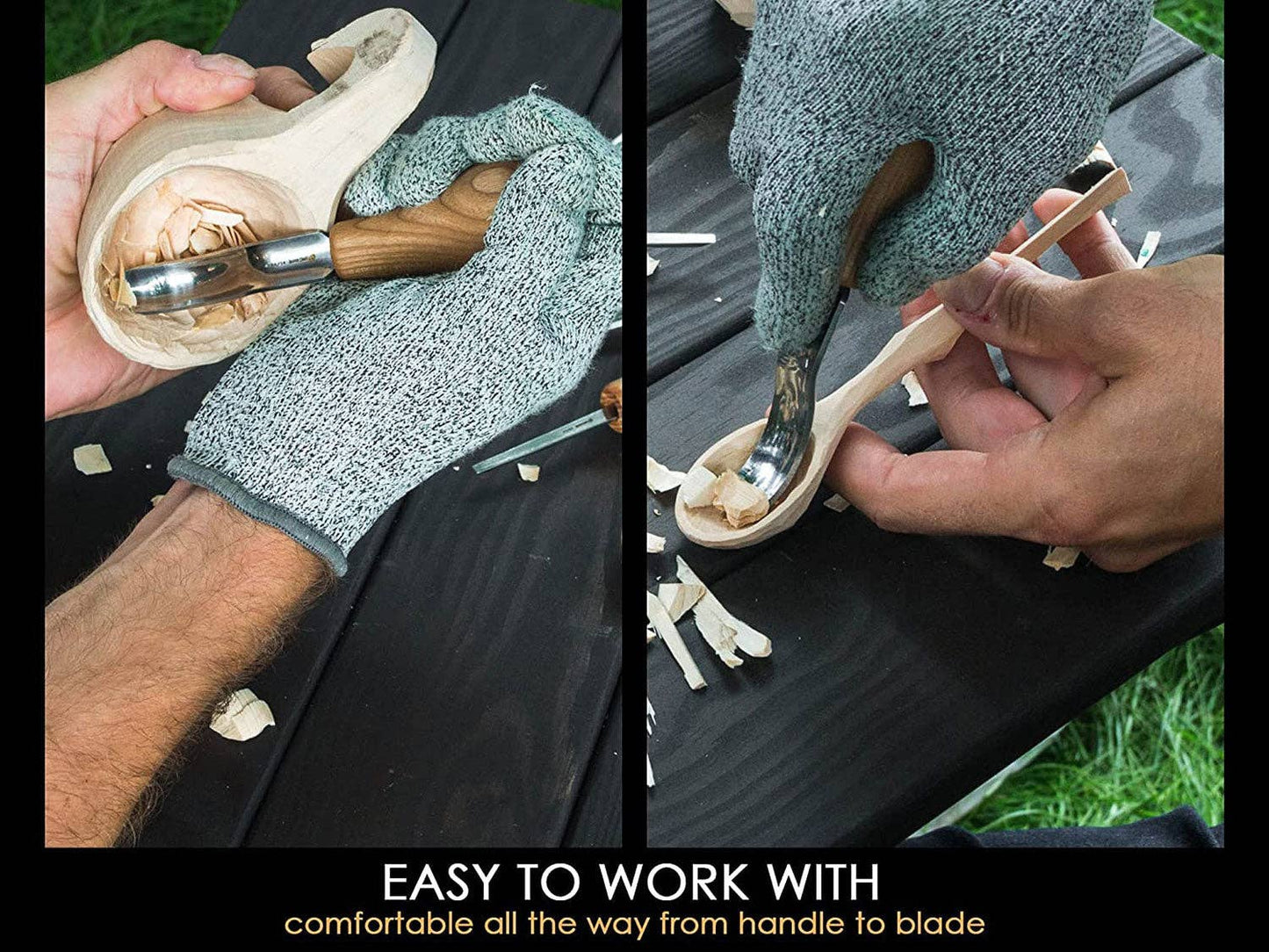 Woodcarving Set With Palm Chisels
