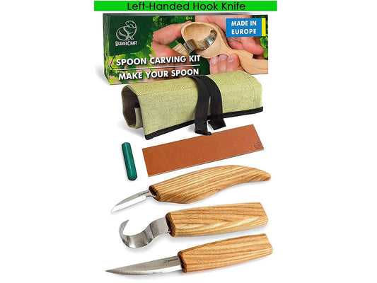 Wood Carving Tool Set for Spoon Carving (Left handed)