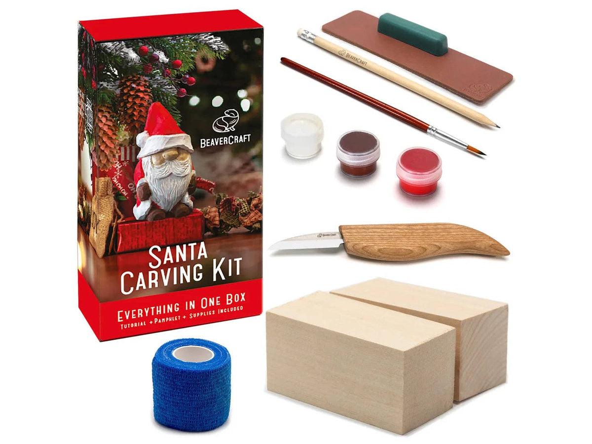 DIY06 - Santa Carving Kit - Complete Starter Whittling Kit