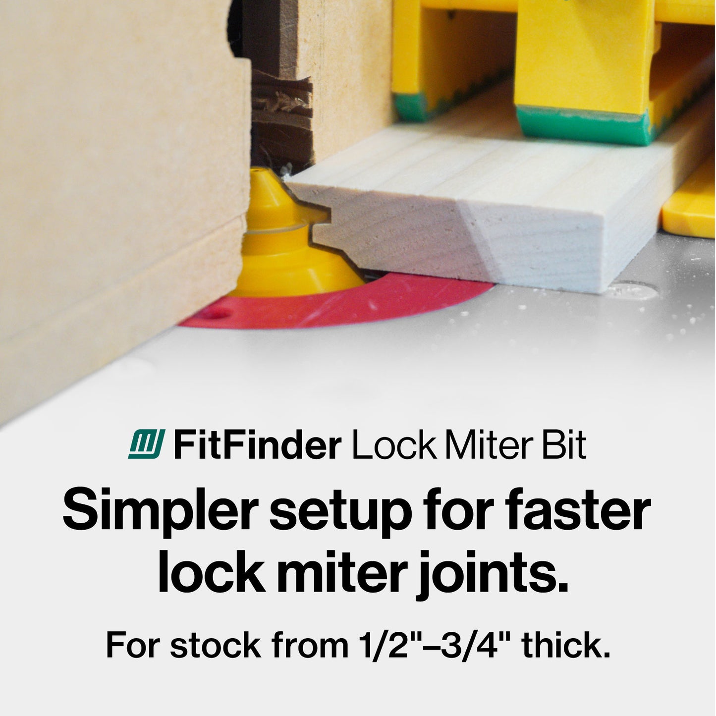 FitFinder Lock Miter Bit | 1/2" Shank