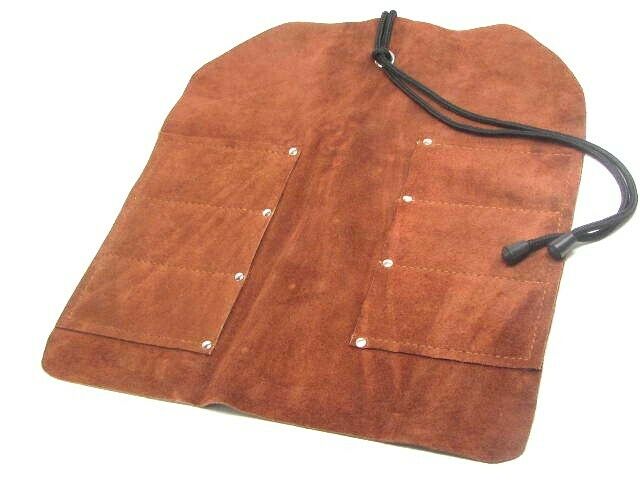 6 Pocket Leather Tool Roll
