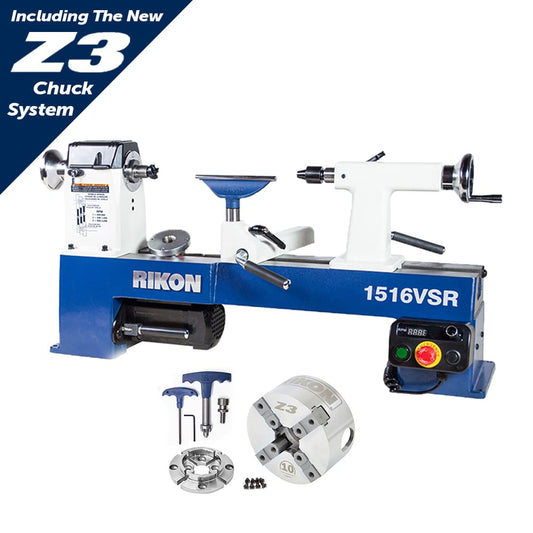 12" x16.5" VSR MIDI Lathe w Brushless Motor and Bonus z3 Chuck