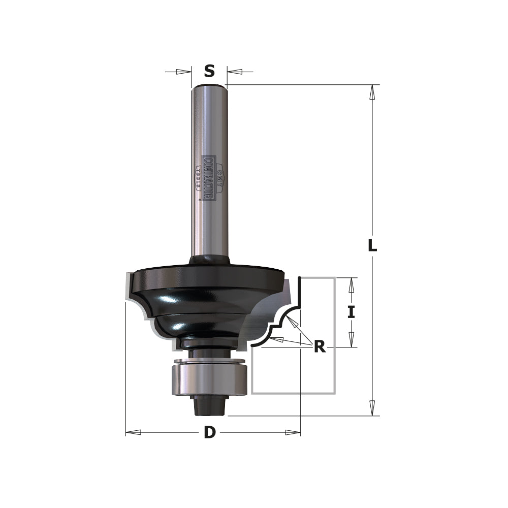 Contractor Classical Ogee Router Bit
