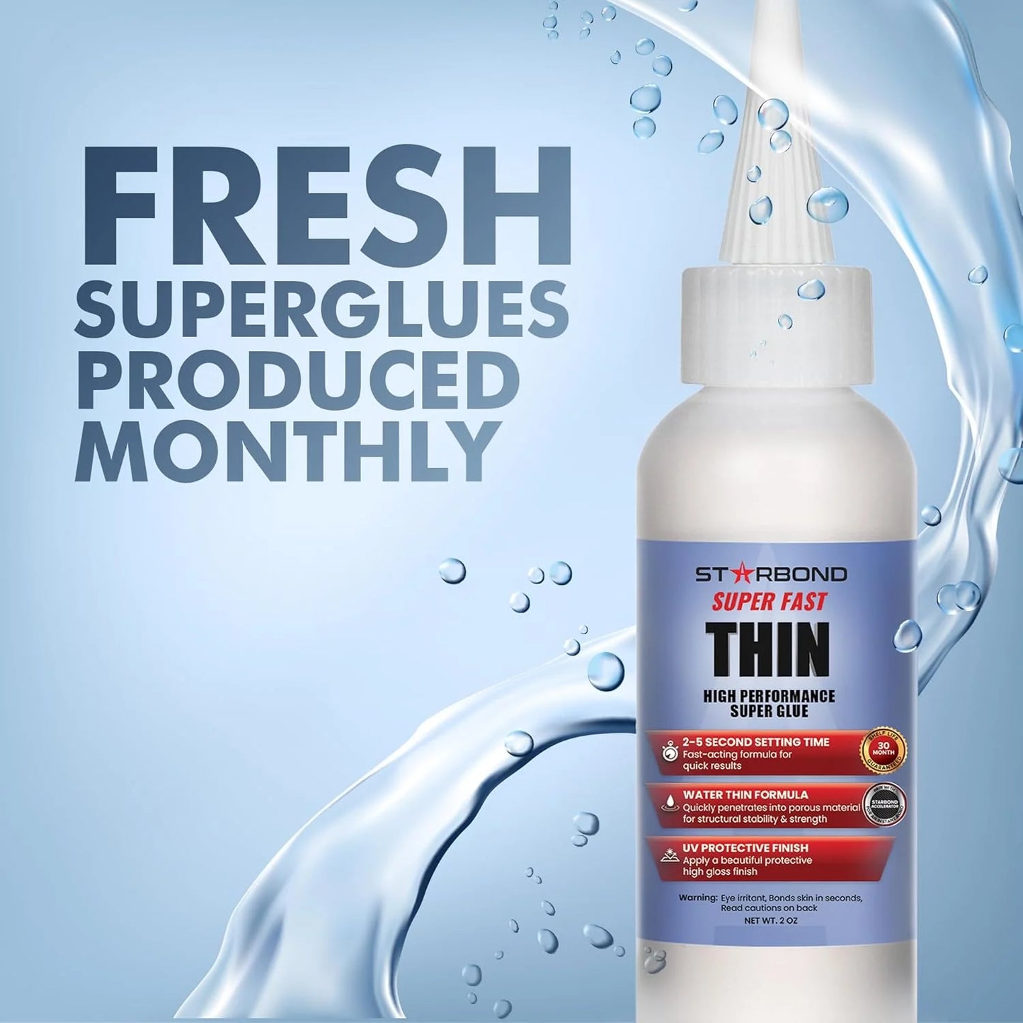 Super Fast Thin CA Super Glue | 2oz